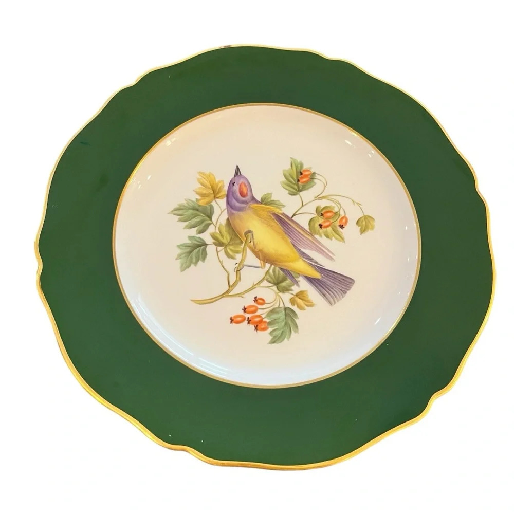 Spode Arkansas Kingbird Vintage Plate Hand Painted